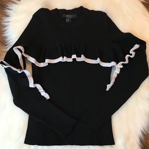 Cute Forever 21 Black & White Sweater